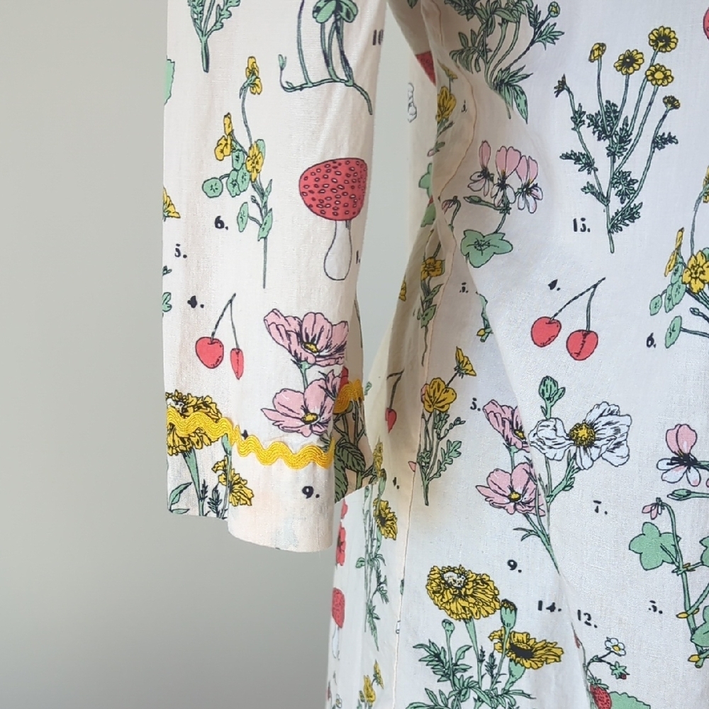 Bando Dress Pajama Floral Print Size Medium - Picture 4 of 13